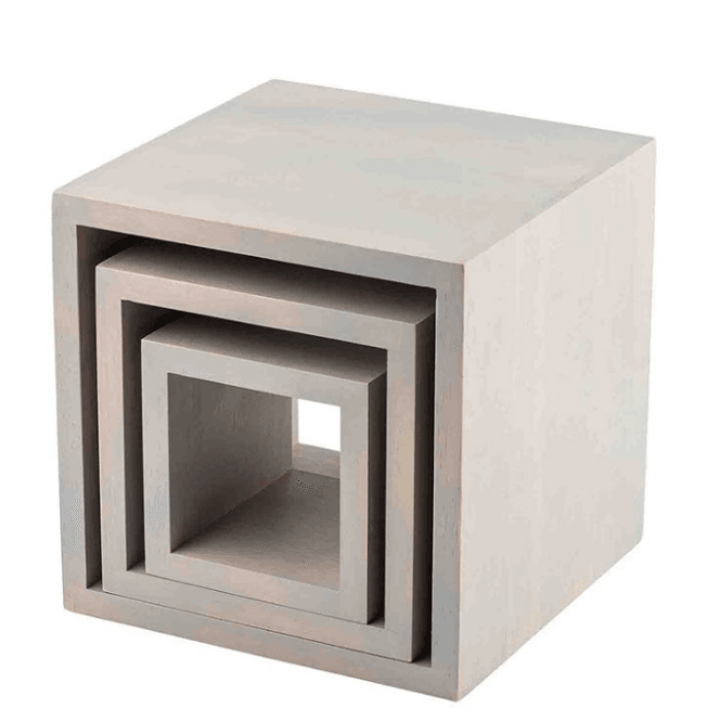 Tablecraft Barclay™ Square Riser Set, Gray 23cm x 23cm x 23cm