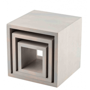 Barclay™ Square Riser Set, Gray 23cm x 23cm x 23cm