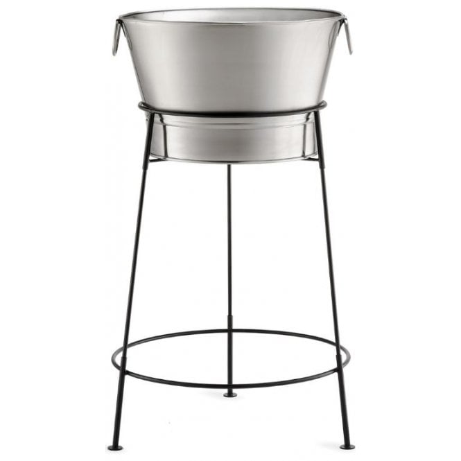 Tablecraft Beverage Tub With Black Metal Stand 20x37.50