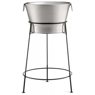 Beverage Tub With Black Metal Stand 20x37.50" (Single Wall)
