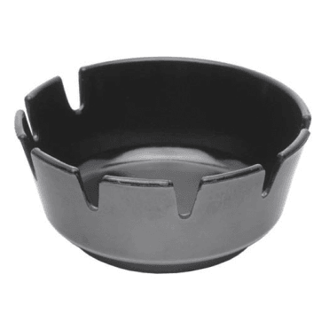 Black Melamine Ashtray 10cm (Box Of 12)