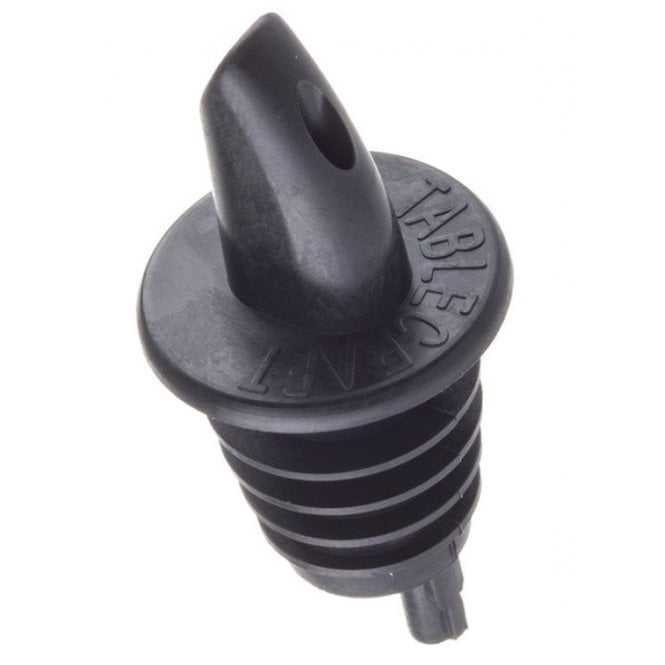 Tablecraft Bottle Pourer Disposapour Black Plastic (Pack Of 12)