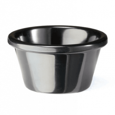 Ramekin Plain Black 85ml / 3oz Melamine (Box Of 12)