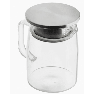 Wholesale Glass Pitcher w/ Stainless Lid, 17 oz