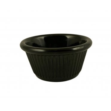 Black Fluted Ramekin 60ML/ 2oz (Pack of 12)