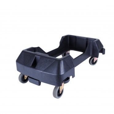 Dolly For FS90070 Series Trash Cans, Polypropylene & Rubber Wheels