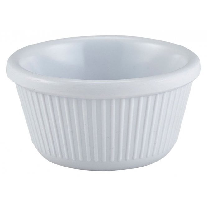 Thunder Group Ramekin Fluted White 90ml / 3oz Melamine (Box Of 12)