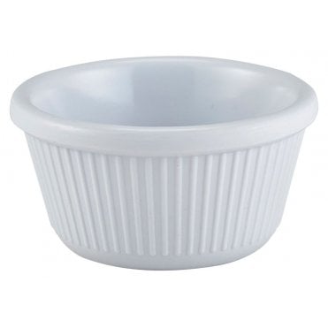 Ramekin Fluted White 90ml / 3oz Melamine (Box Of 12)