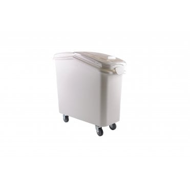 White Ingredient Bin, 21 Gallon, 13" X 29-1/4" X 28“
