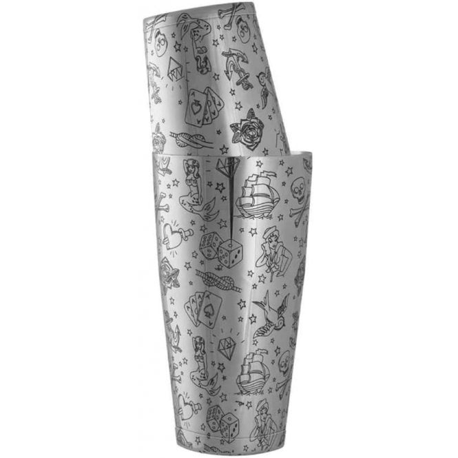Urban Bar Tattoo Tin On Tin Shaker 75cl