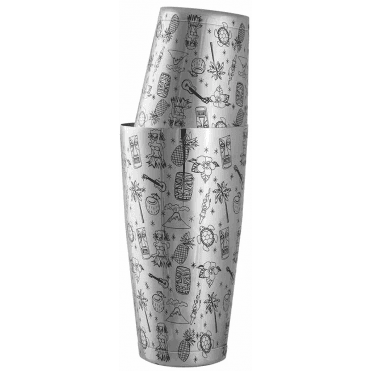 Tiki Tin-on-tin Weighted Cocktail Shaker 75cl/26oz