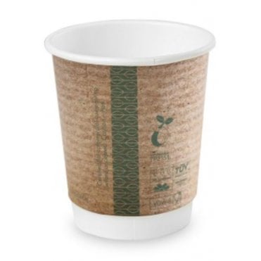 Vegware Brown Double Wall Cup - 8oz (Box Of 500)