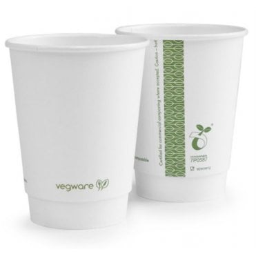 White Double Wall Cup - 12oz (Box Of 500)