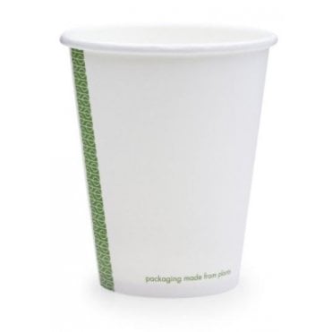 Vegware White Hot Cup - 8oz (Box Of 1000)