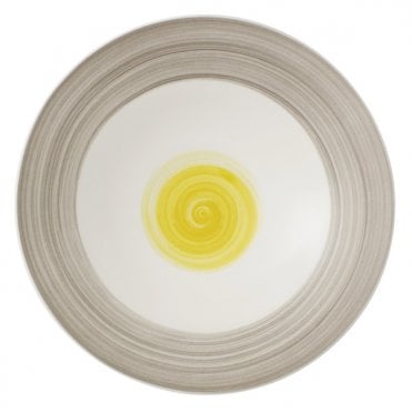 Amarah Date Flower Deep Plate 29cm/11.5" (Box Of 12)