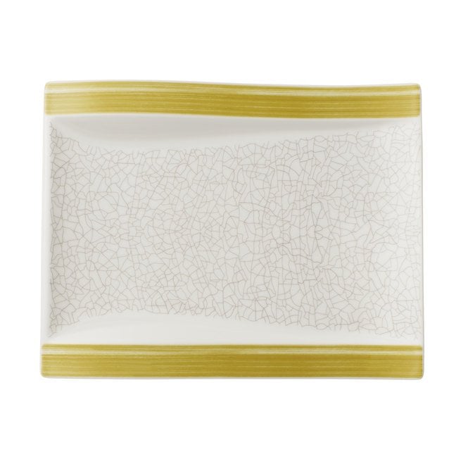Villeroy & Boch Amarah Reed Flat Rectangle Plate 26x20cm / 10.25x7.5