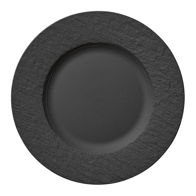 Villeroy & Boch The Rock Black Shale Flat Plate 27cm (Box Of 6)