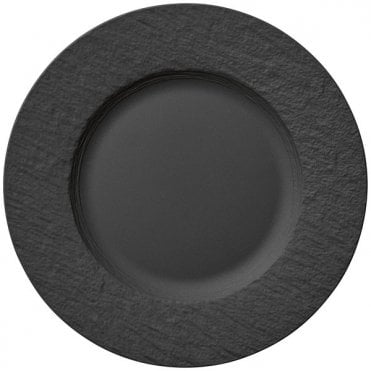 The Rock Black Shale Flat Plate 27cm (Box Of 6)