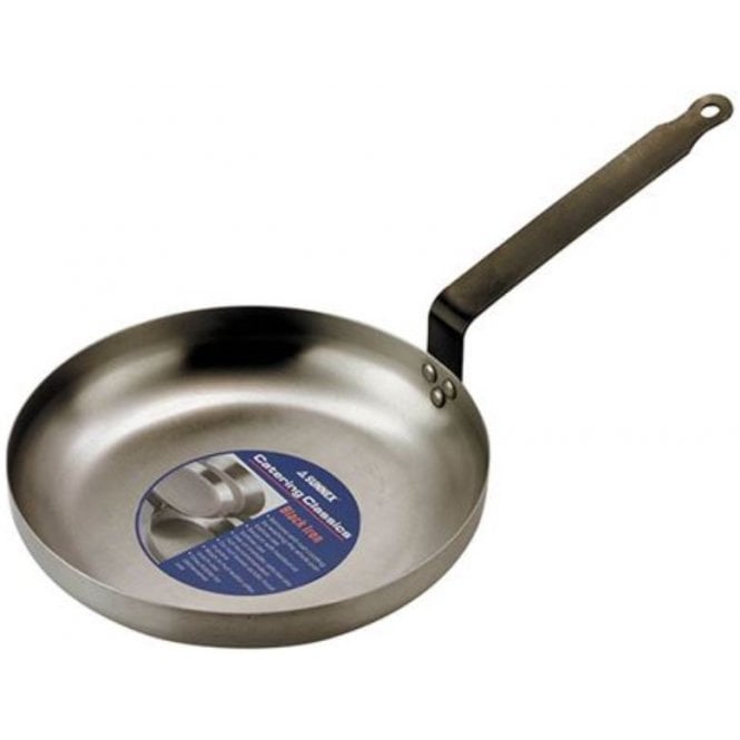 Zodiac Black Steel Omelette Pan 25cm / 10