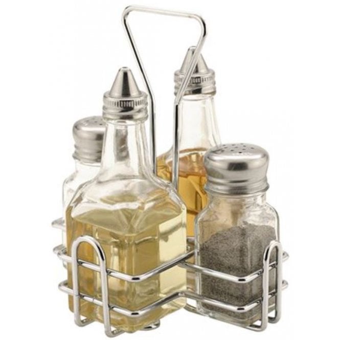 Zodiac Oil/vinegar/salt/pepper With Holder