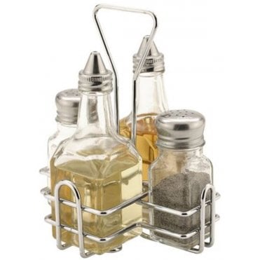 Oil/vinegar/salt/pepper With Holder
