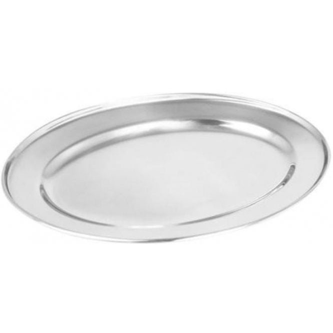 Zodiac Oval Flat (18/8 Stainless Steel) 25x18cm / 10x7
