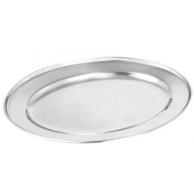 Zodiac Oval Flat (18/8 Stainless Steel) 35x23cm / 14 X 9