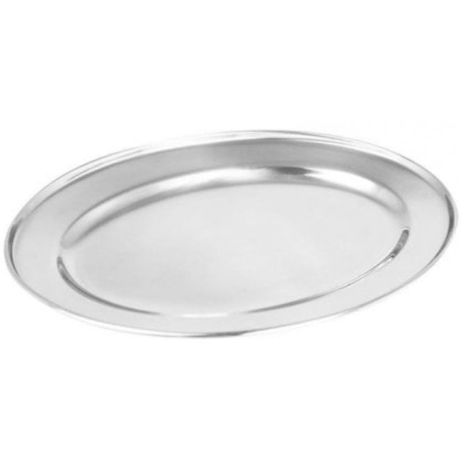 Zodiac Oval Flat (18/8 Stainless Steel) 45x28cm / 18x11