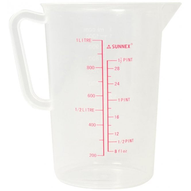 Zodiac Plastic Measure Jug 1L / 35oz