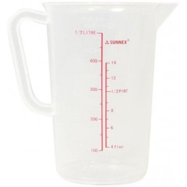 Plastic Measure Jug 500ml / 17.6oz